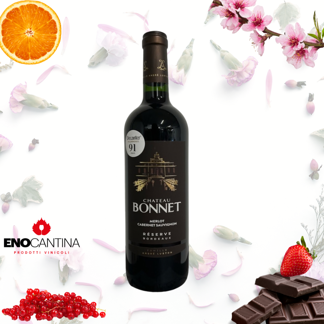 Bottiglia Bonnet Riserva vino rosso strutturato e affinato in legno elegante e persistente