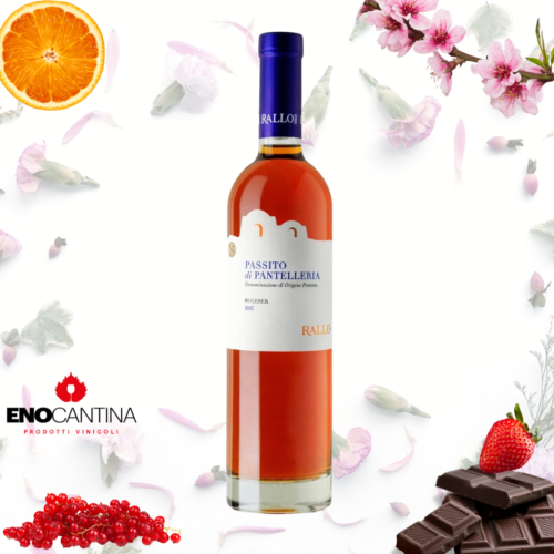 Bottiglia di Passito di Pantelleria Rallo vino dolce siciliano