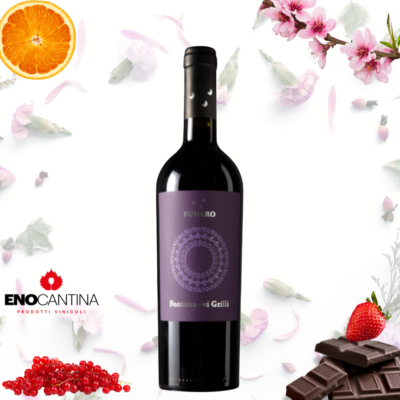Bottiglia Perricone Funaro Sicilia DOC vino rosso biologico autoctono siciliano intenso e speziato