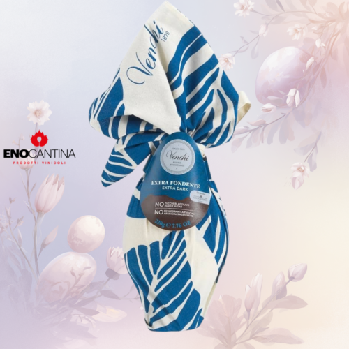 Uovo di Pasqua Venchi Senza Zuccheri Aggiunti da 220 grammi in confezione elegante con sorpresa inclusa