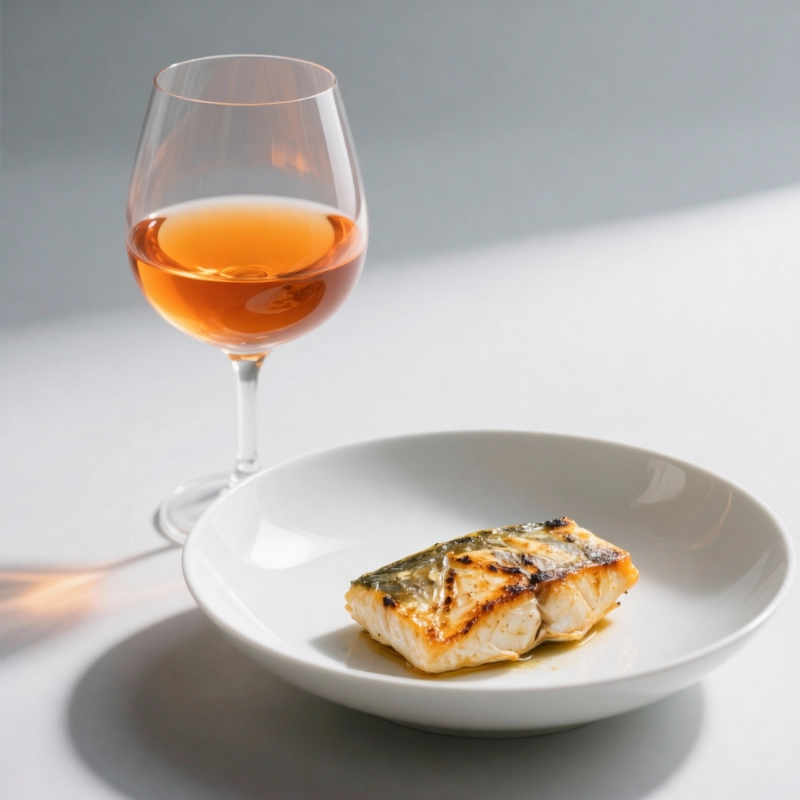 vini orange abbinato ad una spiegola grigliata